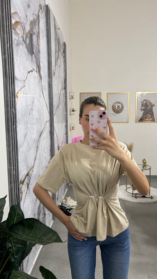 Shirt gancio beige