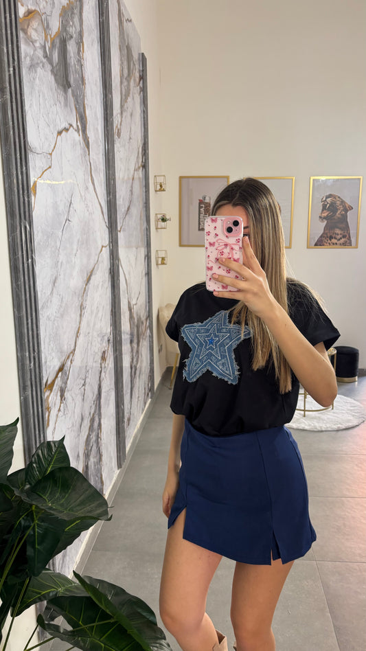 Gonna pantaloncino blu