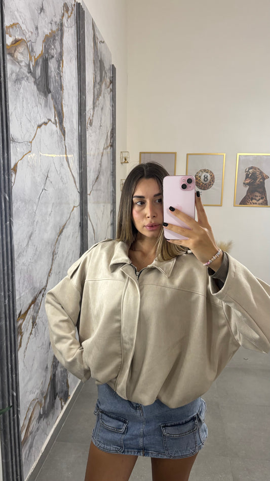Jacket camoscio