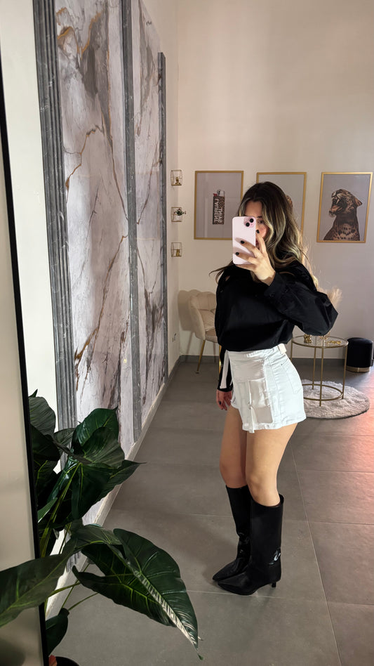 Gonna pantaloncino white