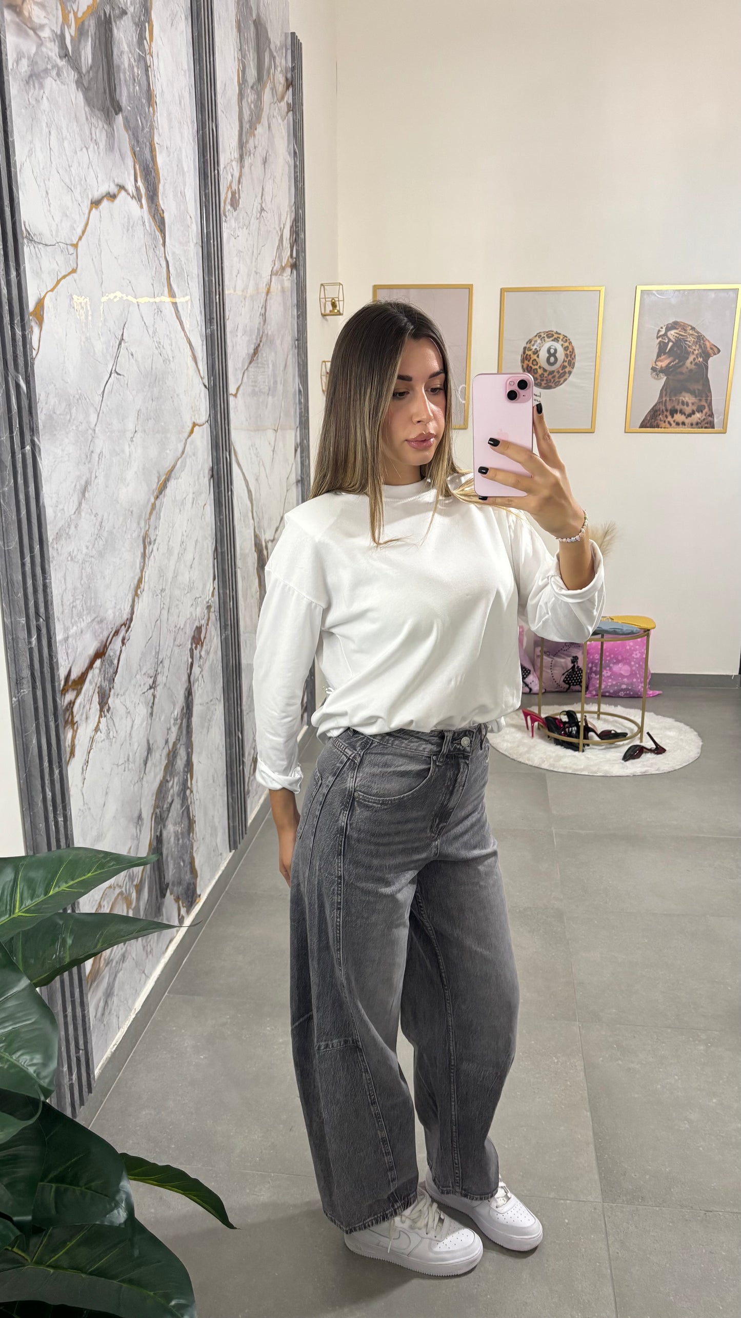 Jeans ballon grey