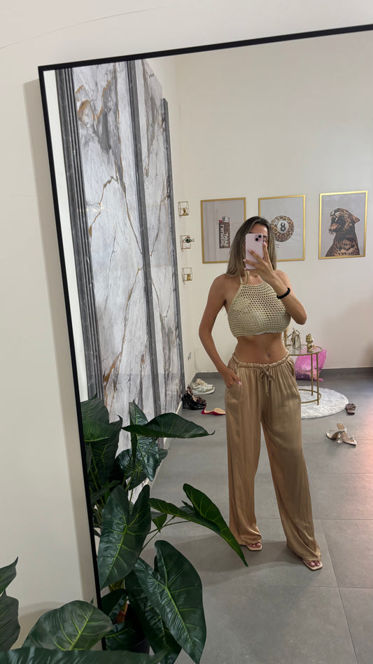 Pantalone satin