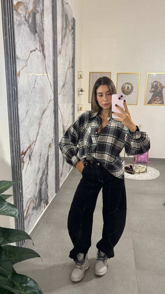 Jeans black ballon