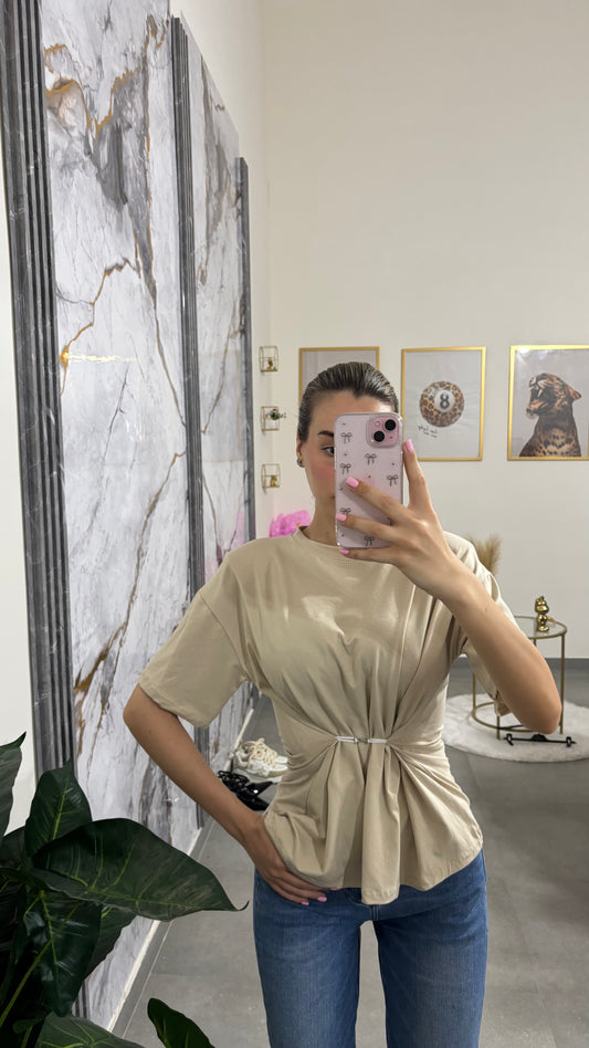 Shirt gancio beige