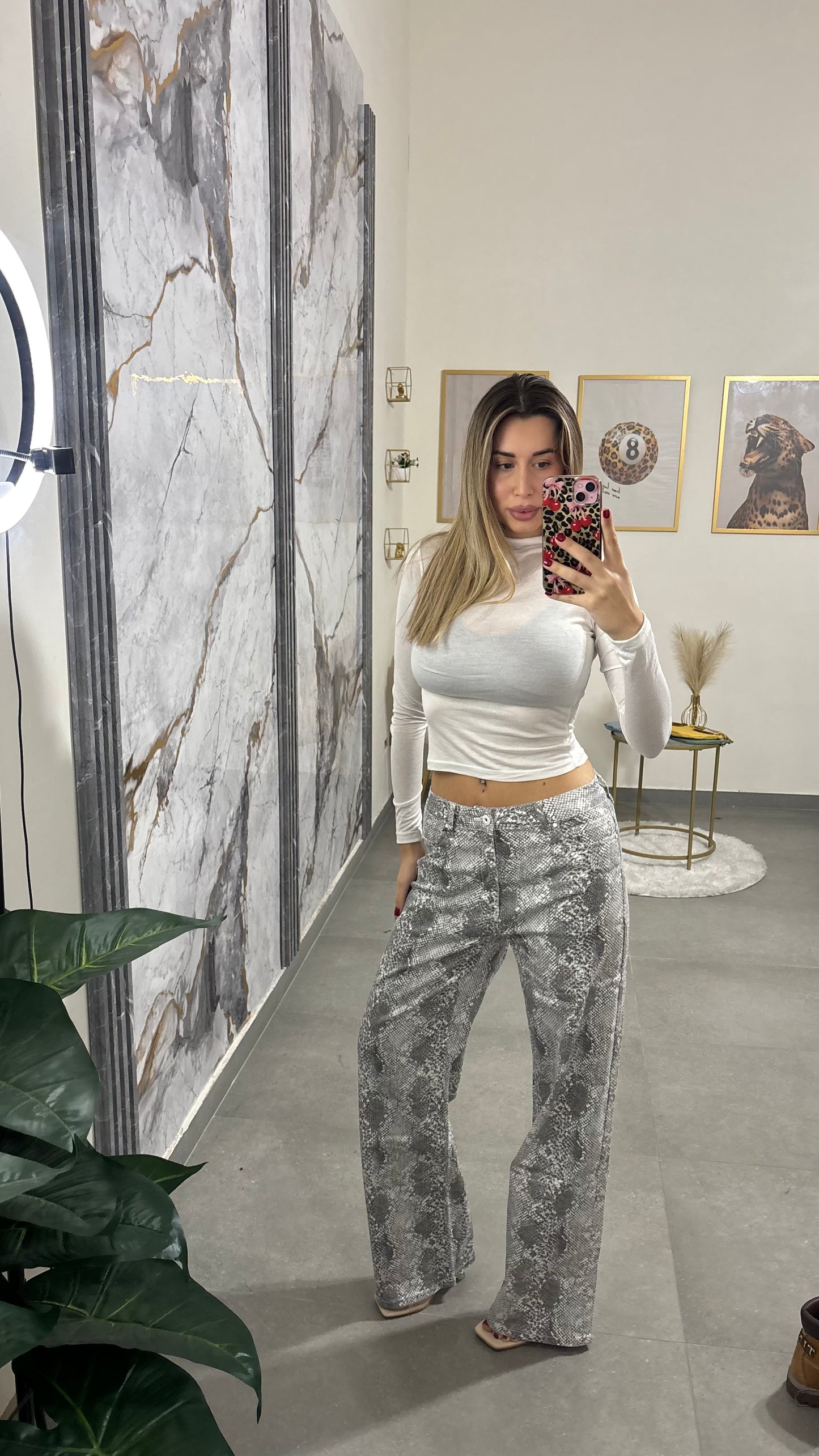 Jeans pitonato