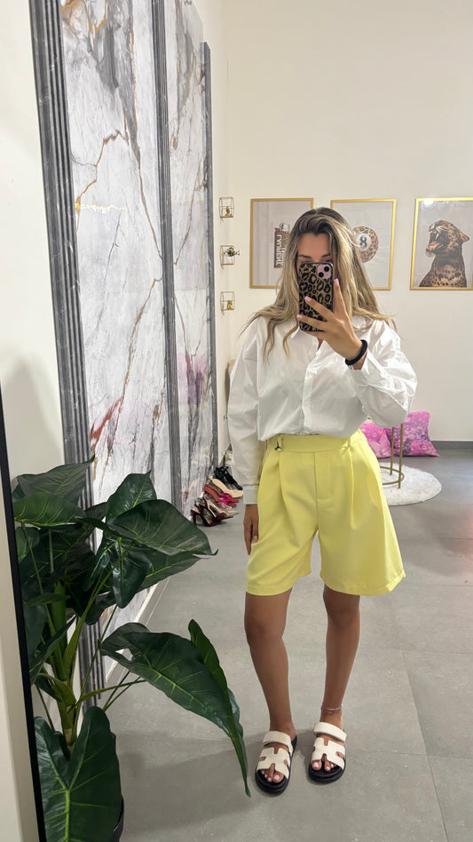 Bermuda in cotone yellow