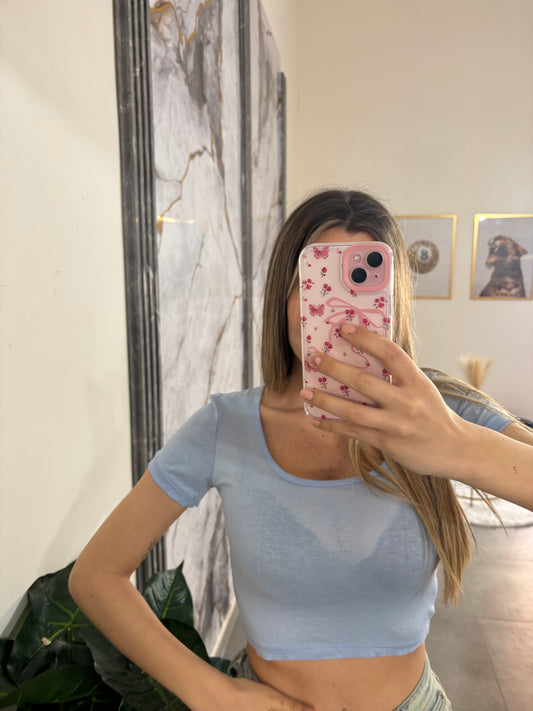 Shirt celeste polvere