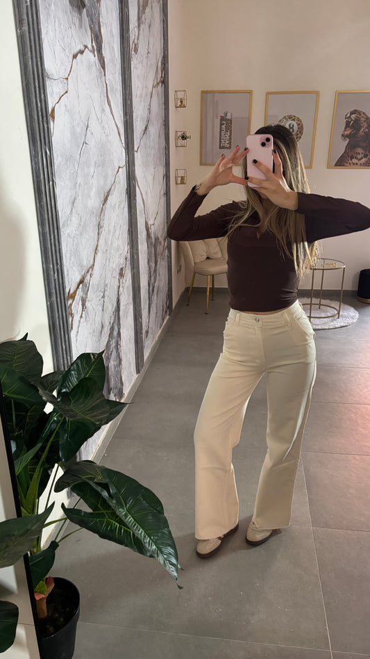 Jeans panna