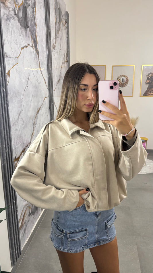 Jacket camoscio