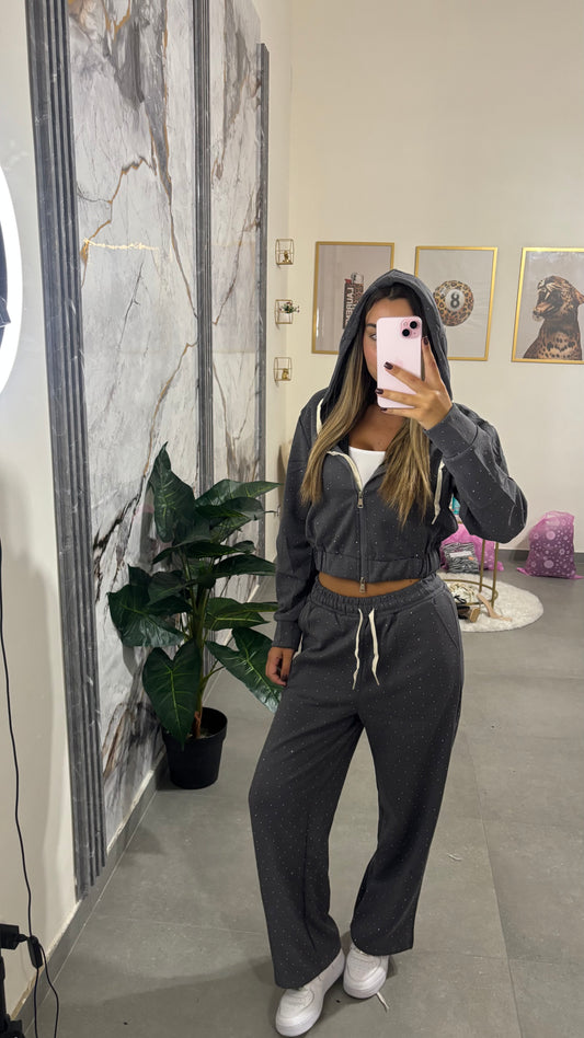 Tuta Shine grigio
