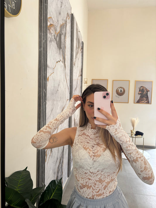 Body pizzo + manicotto