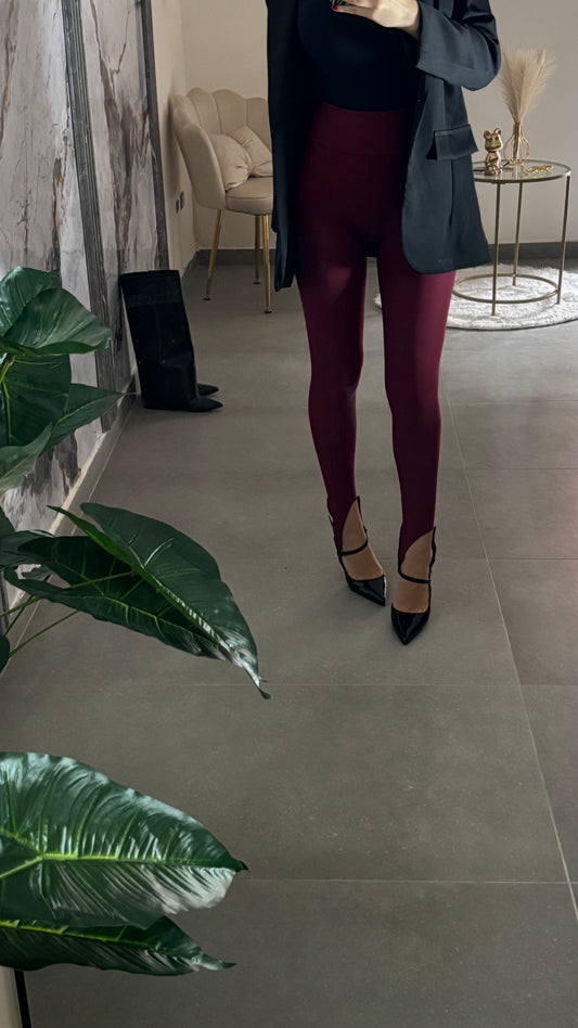 Leggins bordeaux