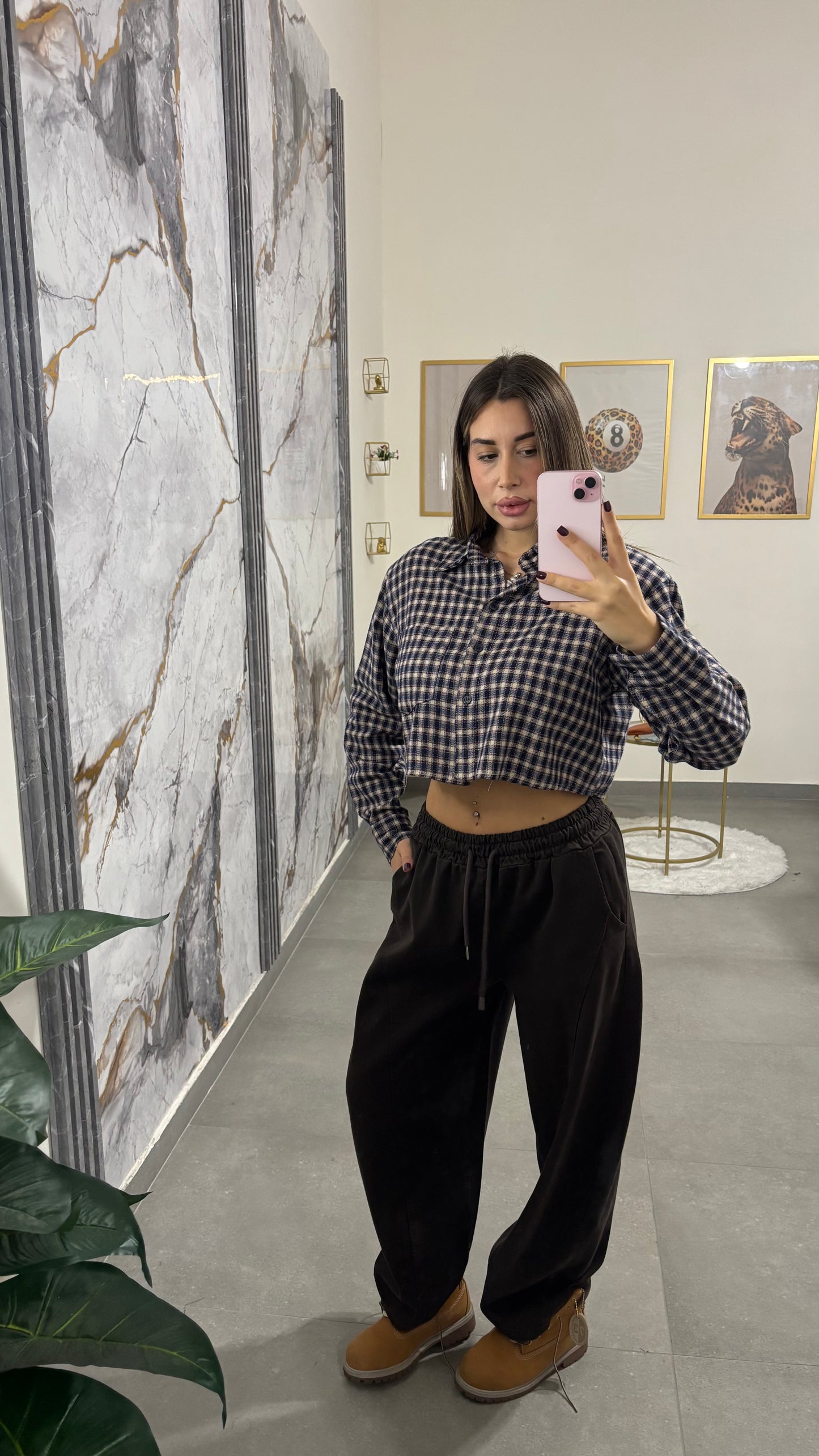 Pantalone ballon brown