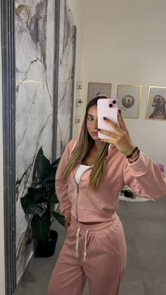 Tuta Shine rosa