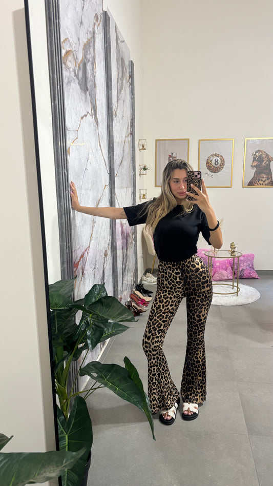 Leggins a zampa leopard