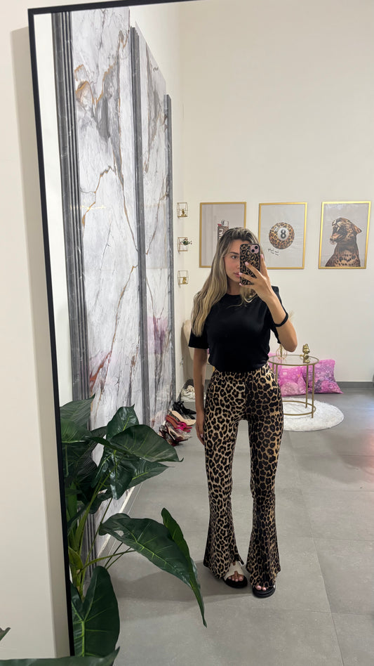 Leggins a zampa leopard