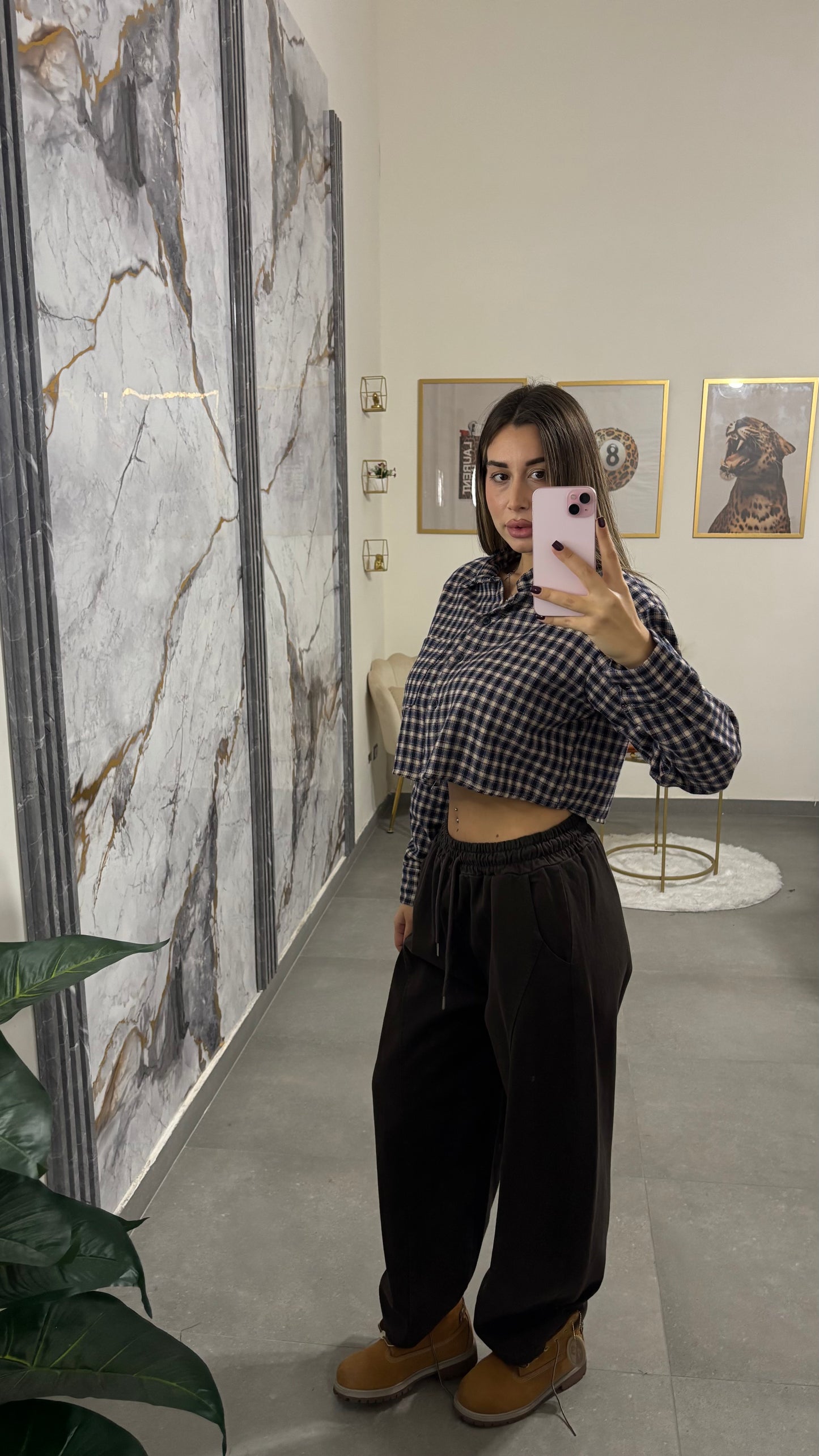 Pantalone ballon brown