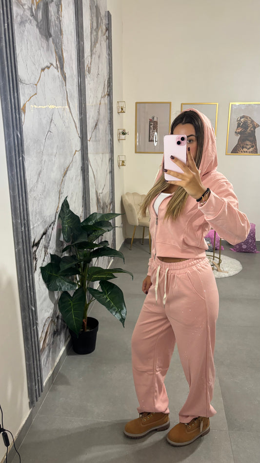 Tuta Shine rosa