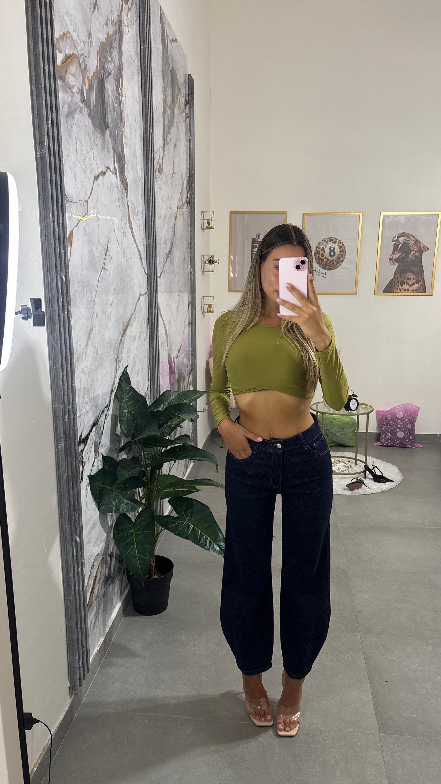 Jeans bluette