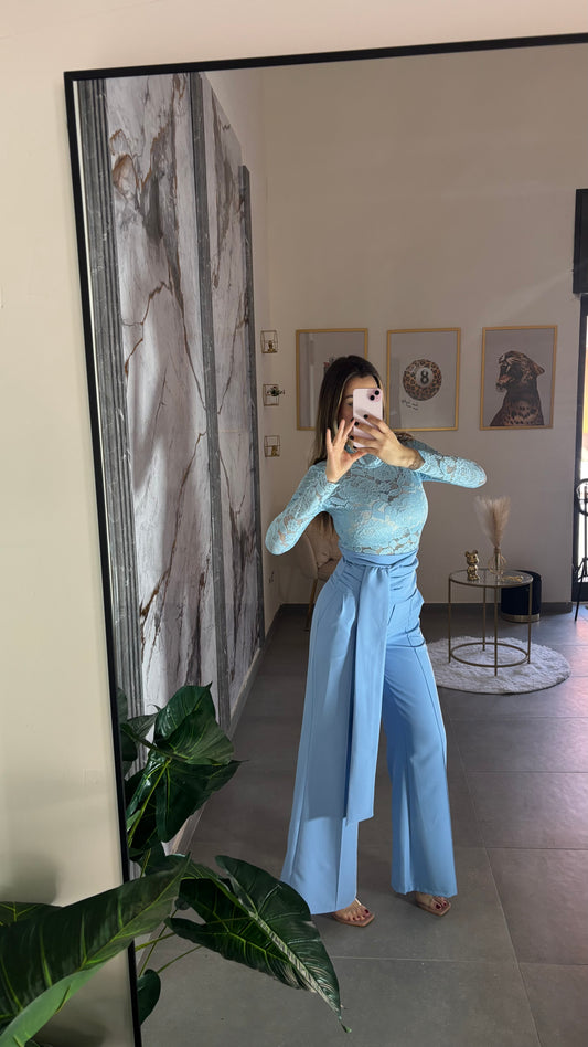 Pants fascia celeste