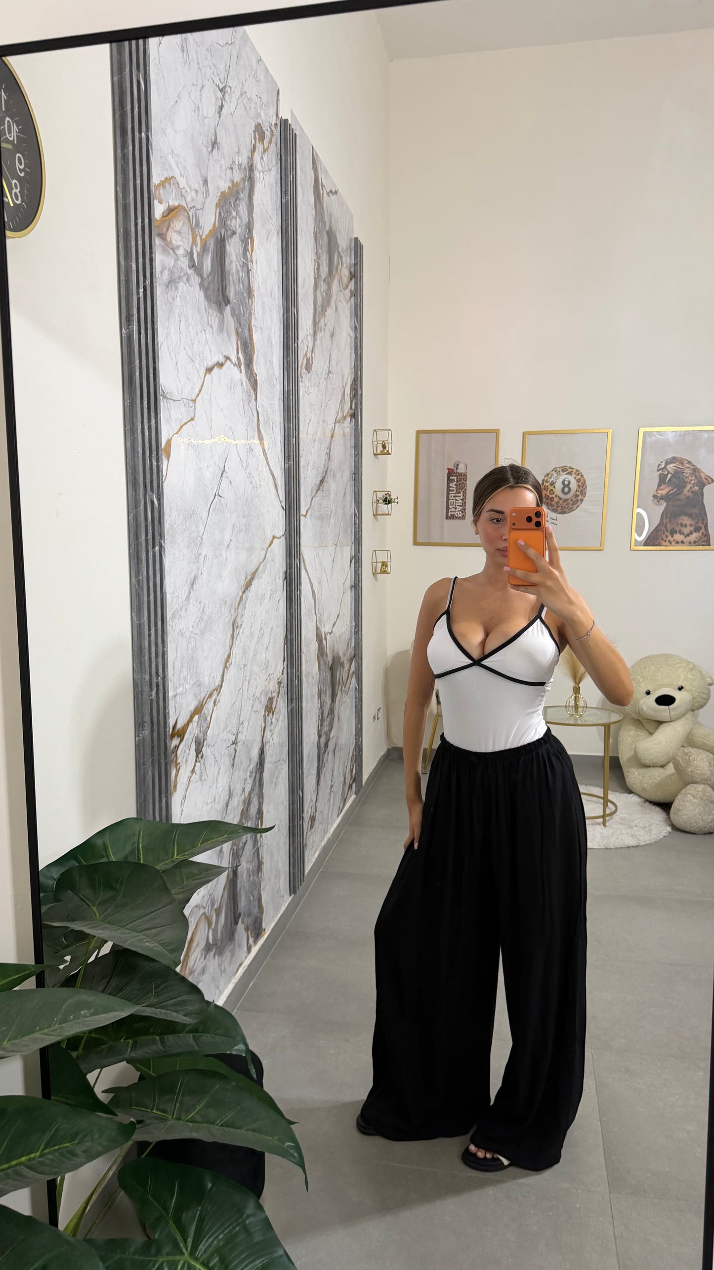 Pants in lino