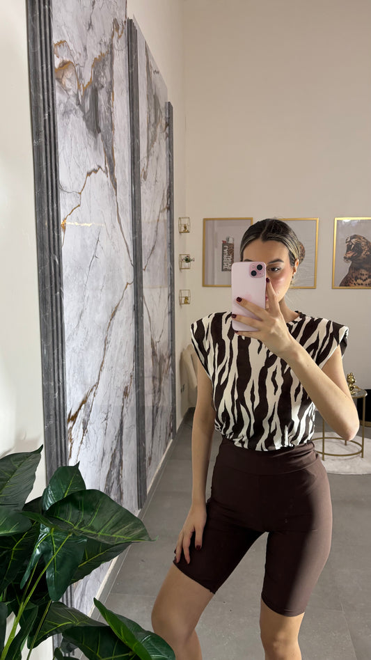 Shirt spallina zebrata