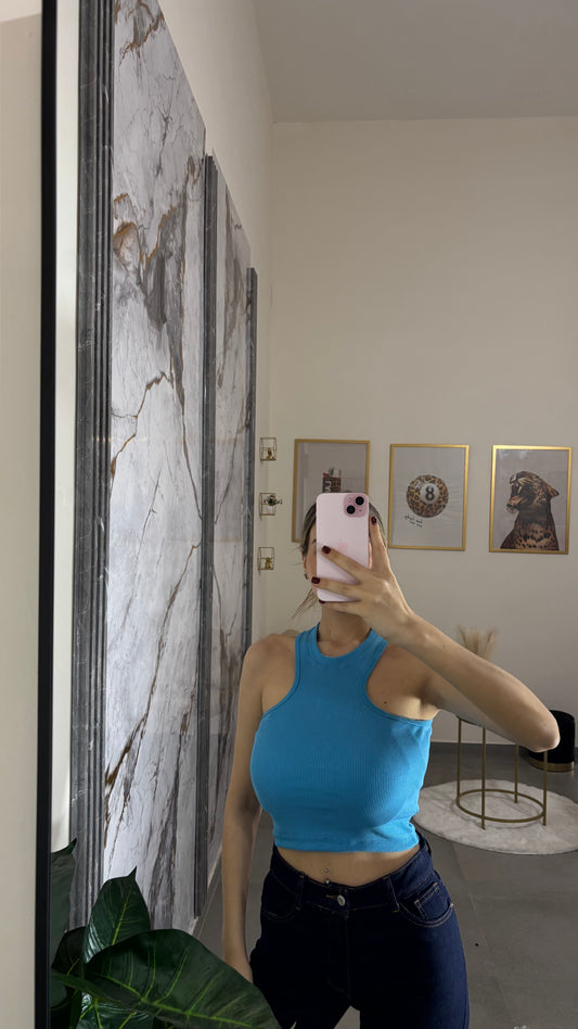 Top celeste costine