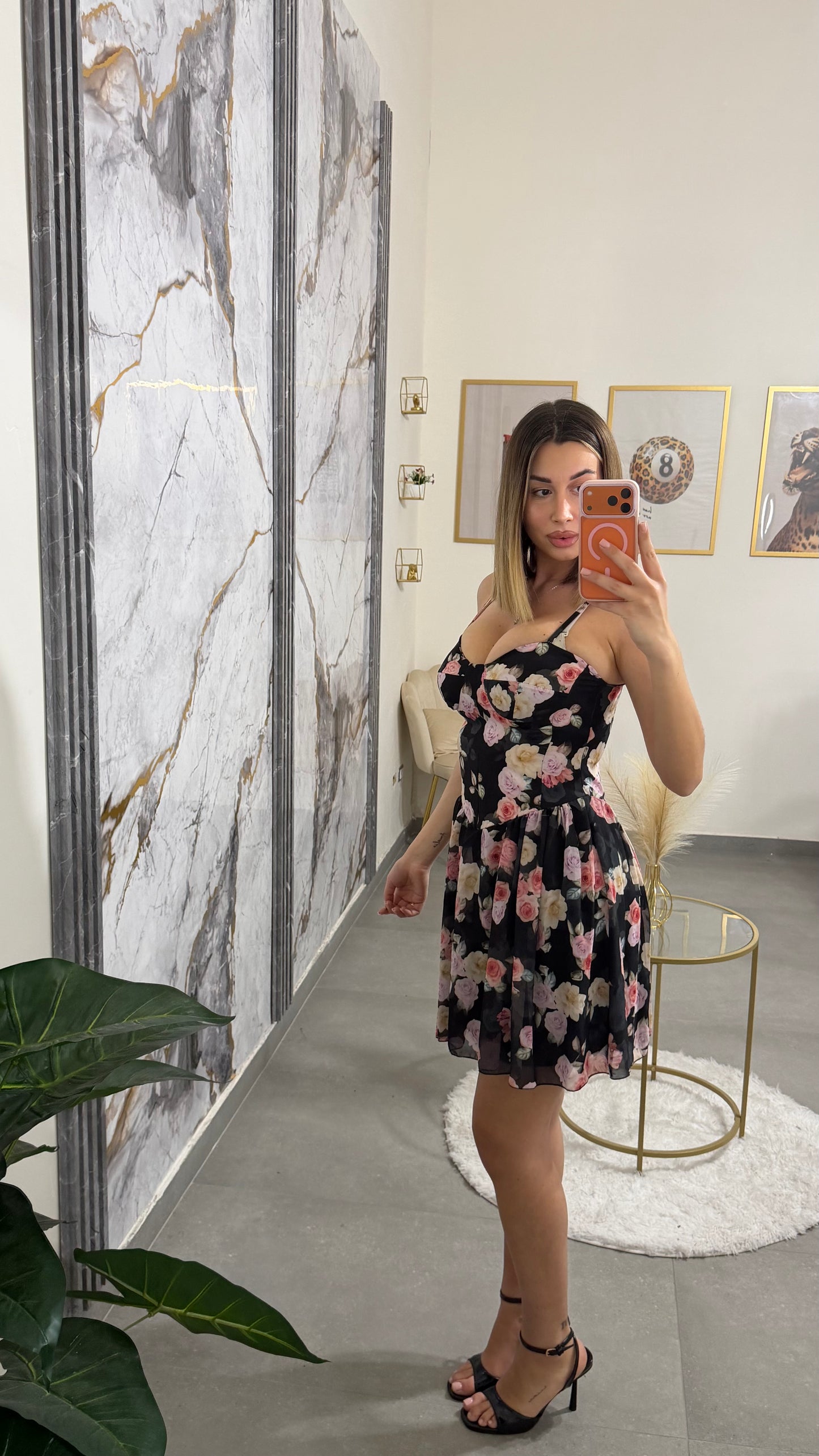 Mini dress flower