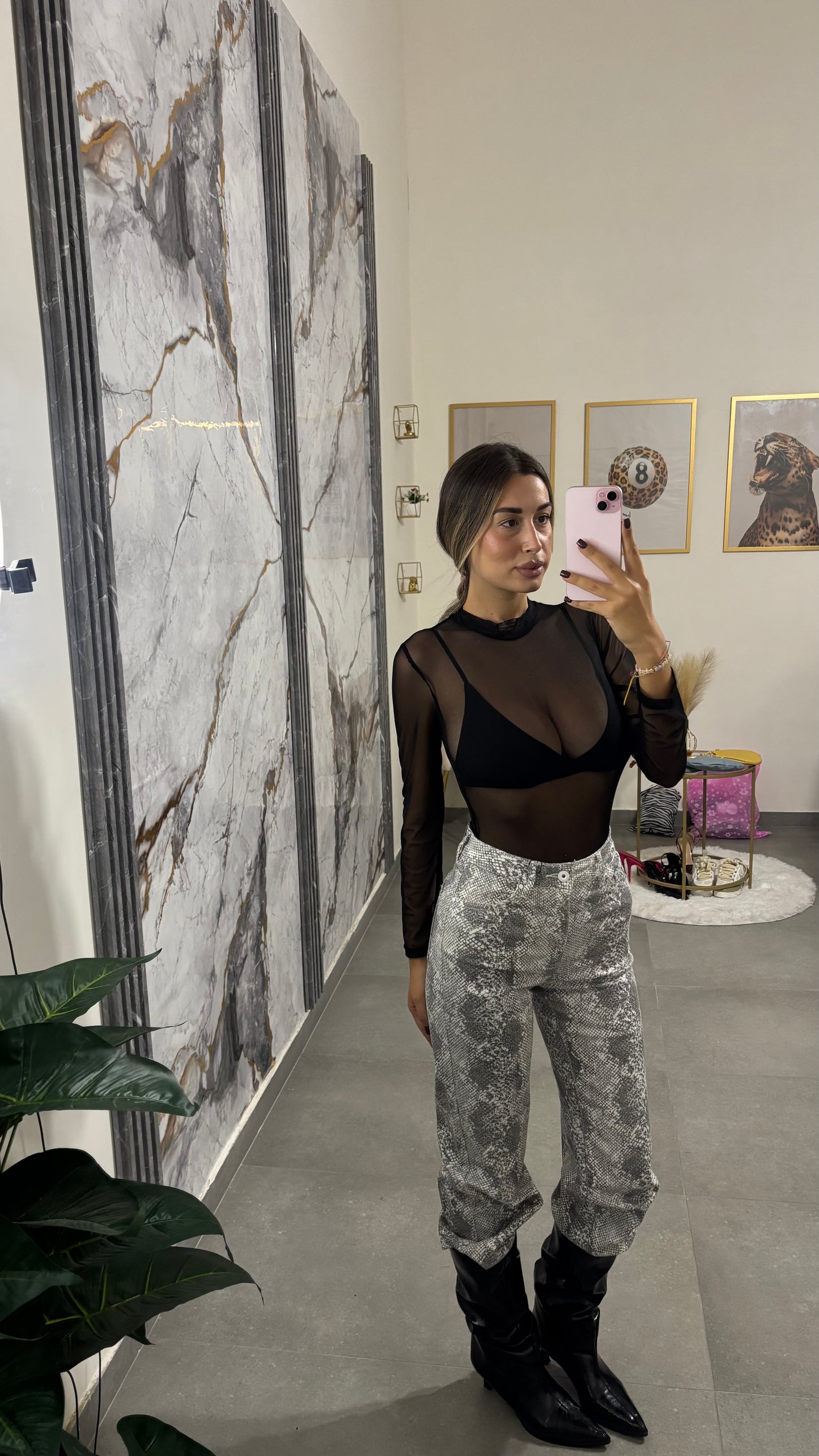 Jeans pitonato