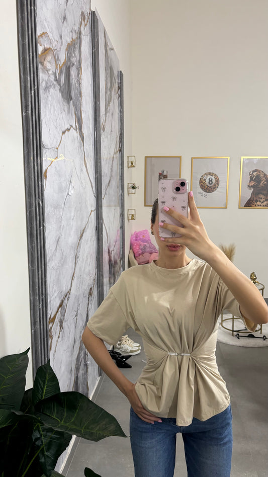 Shirt gancio beige