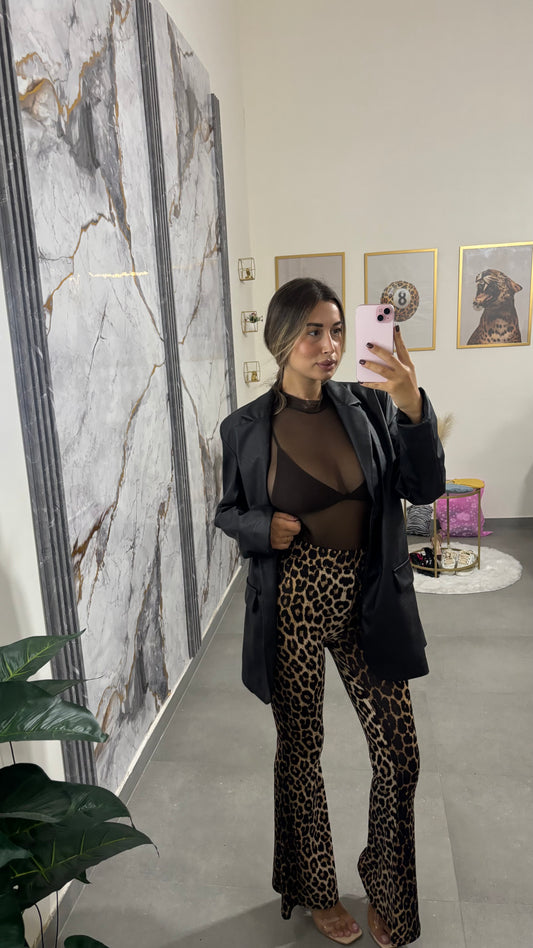 Leggins a zampa leopard