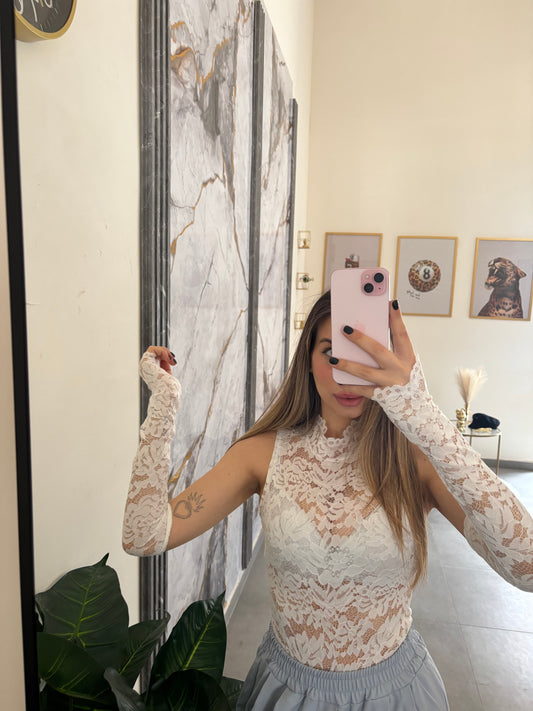 Body pizzo + manicotto