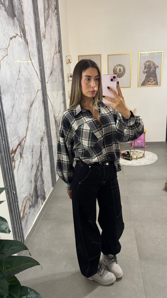 Jeans black ballon